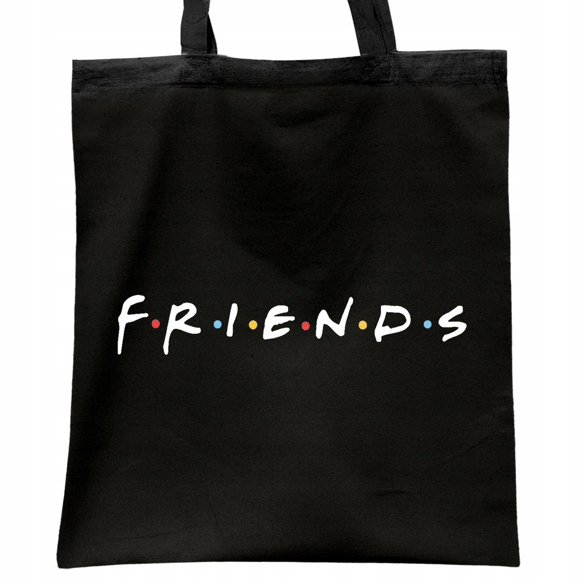 Torba bawełniana czarna na zakupy Friends Dla Fanów Serialu