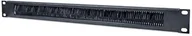 Wieszaki i stojaki - Intellinet Network Solutions 19i Cable Inlet Panel 1U Black Cable Inl (712767) - miniaturka - grafika 1