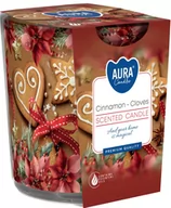 Świece - Świeca zapachowa w szkle BISPOL 22H CYNAMON - GOŹDZIKI - miniaturka - grafika 1