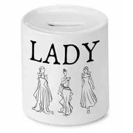 Skarbonki - SKARBONKA DLA DZIEWCZYNY LADY PREZENT z Nadrukiem ze Zdjęciem - miniaturka - grafika 1