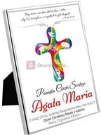 Pamiątka Chrztu Świętego - Silver Bambino - obrazek w srebrnej ramie z życzeniami i personalizacją PREZENT Pamiątka - miniaturka - grafika 1