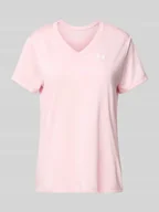 Koszulki i topy damskie - T-shirt z nadrukiem z logo - miniaturka - grafika 1