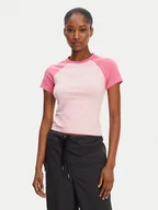 Koszulki i topy damskie - Juicy Couture T-Shirt Contrast JCWCT125307 Różowy Slim Fit - miniaturka - grafika 1