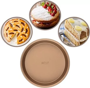 RH 24CM OPULENCE ROUND PAN GOLD - Formy do ciast - miniaturka - grafika 1