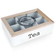 Pojemniki kuchenne - Pudełko na herbatę 6 przegródek Tea box - miniaturka - grafika 1