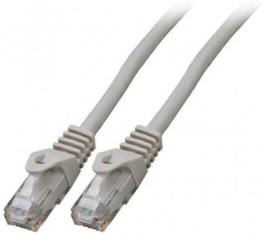 Mercodan Kabel sieciowy RJ-45, Cat.6, U/UTP, LSZH, CCA, szary, 20 m 371221200