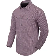 Koszule męskie - Koszula Helikon Covert Concealed Carry Shirt LS - Scarlet Flame Checkered - miniaturka - grafika 1