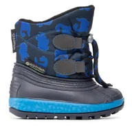 Buty dla chłopców - Śniegowce Boatilus Kd Joggy Sport Lace NJ09 VAR.17ZT Granatowy - miniaturka - grafika 1