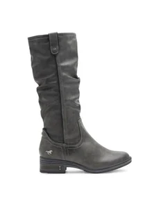 Mustang Kozaki 1293-602 Szary - Kozaki damskie - miniaturka - grafika 1