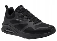 Buty sportowe męskie - Skechers Buty Męskie Sportowe Tres-Air Uno Revolution-Airy czarne 44 Eu - miniaturka - grafika 1