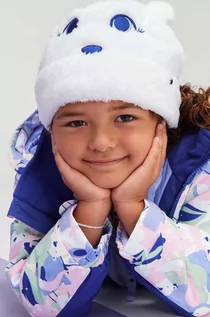 Czapki dla dzieci - Roxy czapka dziecięca MINI SNOWMOON HDWR kolor biały - grafika 1