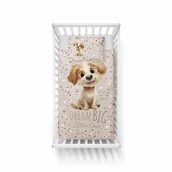 Pościel dla dzieci - Pościel bawełniana do łóżeczka 90x120 5515b pies - miniaturka - grafika 1