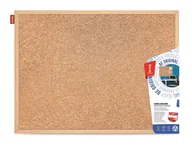 Tablice i flipcharty - MEMOBOARDS Tablica korkowa drewniana 100x50 cm AMEX MTC100050 36174-uniw - miniaturka - grafika 1