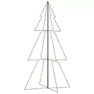 Oświetlenie świąteczne - vidaXL vidaXL Ozdoba świąteczna w kształcie choinki, 300 LED, 120x220 cm - miniaturka - grafika 1