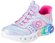 Buty dla dziewczynek - Skechers Sneakersy dziewczęce, Lawendowy syntetyczny Multi Trim, 34 EU - miniaturka - grafika 1