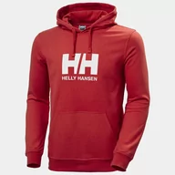 Bluzy męskie - Bluza Helly Hansen HH Logo Hoodie czerwona - M - miniaturka - grafika 1