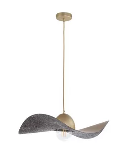 Sigma Designerska lampa wisząca KAPELLO M E27 60W śr. 55cm złoty czarny 32349 - Lampy sufitowe - miniaturka - grafika 1