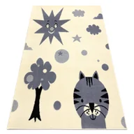 Dywany - Dywan BCF FLASH Smile 3992 - Słońce, słoneczko krem / szary beżowy 120x160 cm - miniaturka - grafika 1