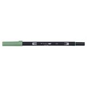 Kredki, ołówki, pastele i pisaki - Tombow ABT flamaster z dwoma końcówkami, 312  zielony (holly green) 4901991901450 - miniaturka - grafika 1