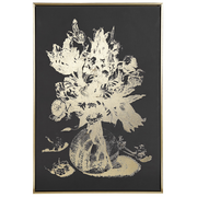 Obrazy i zdjęcia na płótnie - Lumarko Obraz Na Płótnie W Ramie Kwiaty 63 X 93 Cm Złoty Oriano! - miniaturka - grafika 1