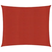 Parasole ogrodowe - vidaXL Żagiel przeciwsłoneczny, 160 g/m, czerwony, 2x2,5 m, HDPE vidaXL - miniaturka - grafika 1