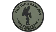 Odzież taktyczna i umundurowanie - FOSTEX - Naszywka 3D - The only easy day - Navy Seals - Zielony OD - miniaturka - grafika 1