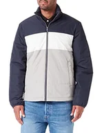 Kurtki męskie - ONLY & SONS Męska kurtka ONSMELVIN Life Light Jacket OTW VD, granatowa/szczegóły: Cloud Dancer/Limestone, M, Dark Navy/Detail:Cloud Dancer/Limestone, M - miniaturka - grafika 1