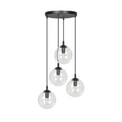Lampy sufitowe - Emibig COSMO 4 BL PREMIUM TRANSPARENT 711/4PREM lampa wisząca 4x40W/E14 IP20 711/4PREM - miniaturka - grafika 1