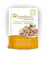 Mokra karma dla kotów - Applaws Natural Cat Food Pierś z Kurczaka z Wołowiną w Galaretce 70g SASZETKA 41050-uniw - miniaturka - grafika 1