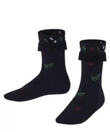 Skarpetki damskie - FALKE Unisex dziecięce skarpety z motywem Country Flower zrównoważona bawełna wełna cienkie wzory 1 para, niebieski (Midnight 6414), 23-26 - miniaturka - grafika 1