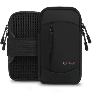 Etui TECH-PROTECT M6 Universal Sport Armband Czarno-różowy - Etui i futerały do telefonów - miniaturka - grafika 1