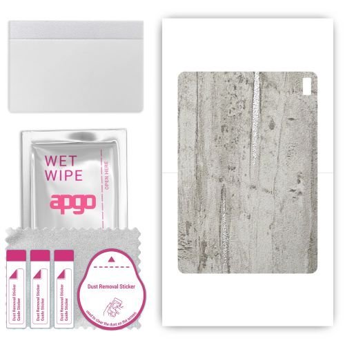 folia naklejka skórka strukturalna na TYŁ do HTC A103 - Beton Srebrne Paski - apgo SKINS