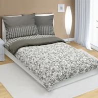 Pościel - Bellatex Pościel z kory Łąka szary, 140 x 200 cm, 70 x 90 cm - miniaturka - grafika 1