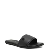 Klapki i japonki damskie - Tommy Hilfiger Skórzane klapki POP - miniaturka - grafika 1