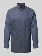 Koszule męskie - Koszula biznesowa o kroju regular fit z kołnierzykiem typu kent - miniaturka - grafika 1