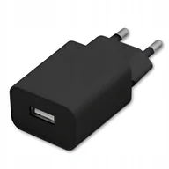 Ładowarki do telefonów - Ładowarka sieciowa USB uniwersalna 2A 5V - CZARNA - miniaturka - grafika 1