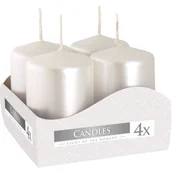 Świece - Świeca wotywna 3,8 x 6 cm 4 szt. biała - miniaturka - grafika 1