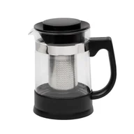 Dzbanki i imbryki - Resto Kitchenware 90512 dzbanek do herbaty Pojedynczy dzbanek 950 ml Czarny, Przezroczysty - miniaturka - grafika 1