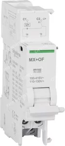 Schneider Electric Wyzwalacz wzrostowy Acti9 ze stykiem MX+OF-230/400 1CO 100415 VAC, 110130 VDC A9N26946 A9N26946 - Bezpieczniki elektryczne - miniaturka - grafika 1