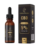 Suplementy naturalne - Olejek konopny CBD 5% Premium 10ml (ekstrakcja alkoholowa) - miniaturka - grafika 1