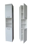 Meble łazienkowe - Słupek Łazienkowy Antek 2D Biały 40 Cm Lakierowany Wysoki Połsyk - miniaturka - grafika 1
