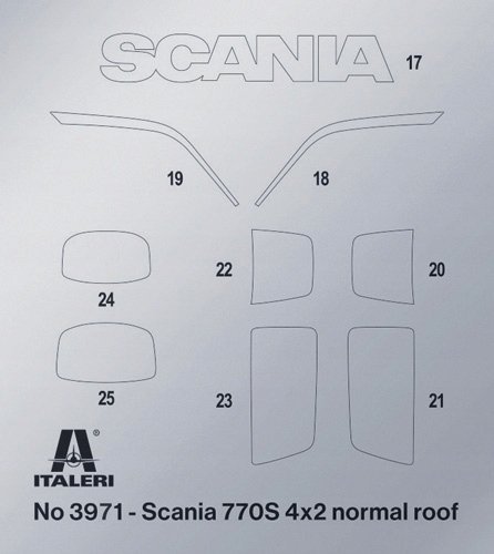 WITTMAX 1:24 Scania S770 4x2 normal roof 'grey cab'