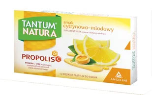 Tantum Natura, smak cytrynowo- miodowy, x 15 past. z cynkiem - Przeziębienie i grypa - miniaturka - grafika 1