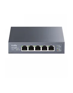 CUDY HS105 przełącznik sieciowy, 5-portowy, Multi-Gigabit, Metalowa obudowa - Huby USB - miniaturka - grafika 1