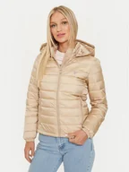 Kurtki damskie - Guess Kurtka puchowa W4YL00 WG922 Beżowy Regular Fit - miniaturka - grafika 1