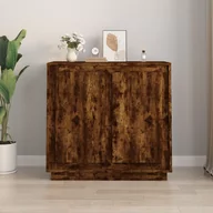Szafki do salonu - vidaXL Szafka, przydymiony dąb, 80x34x75 cm, materiał drewnopochodny - miniaturka - grafika 1