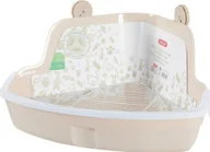 Kuwety dla kotów - Zolux Kuweta Narożna Duża Beżowa - miniaturka - grafika 1