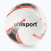 Piłka nożna - Uhlsport Piłka do piłki nożnej Resist Synergy biało-pomarańczowa 100166901 - miniaturka - grafika 1