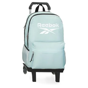 Reebok Boston Dwukomorowy plecak szkolny z przenośnym wózkiem 15,6 cala niebieski 31x44x15 cm poliester by Joumma Bags, Niebieski, 31x44x15 cms, Dwukomorowy plecak szkolny z wózkiem - Plecaki szkolne i tornistry - miniaturka - grafika 1
