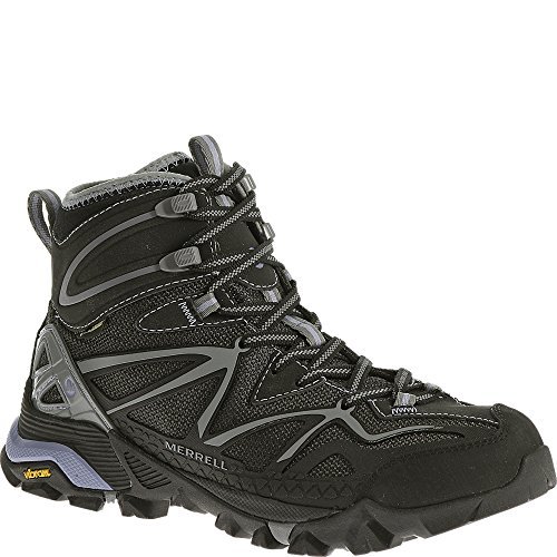 Merrell CAPRA Mid Sport GTX damskie buty trekkingowe, czarny Black Grey, 37.5 EU